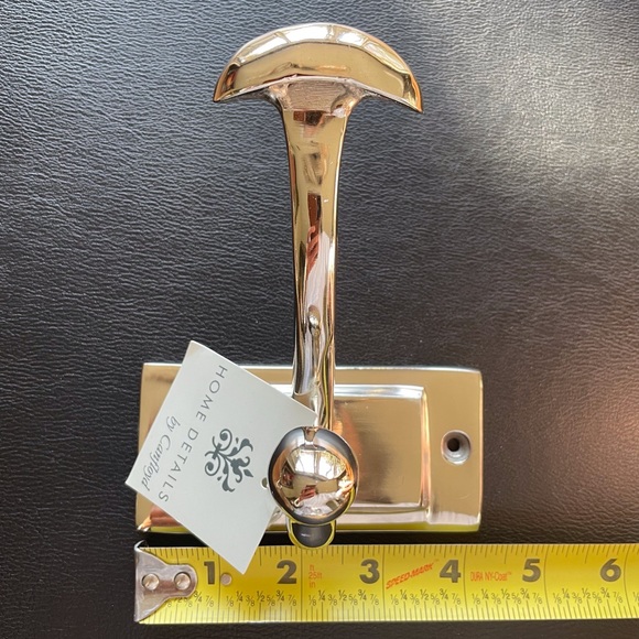 Pair of chrome coat hooks by Canfloyd - Picture 3 of 5